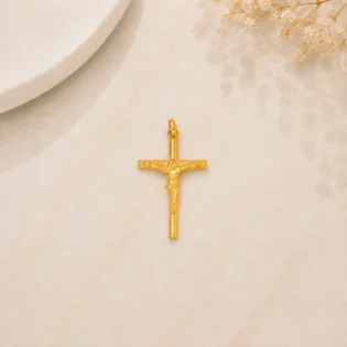 KRZL14-Pipe Cross With Christ